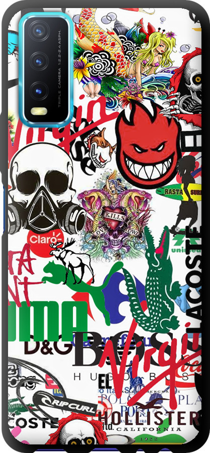Many different logos