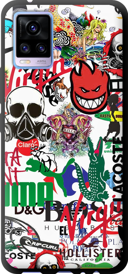 Many different logos