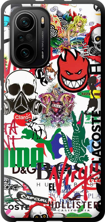Many different logos