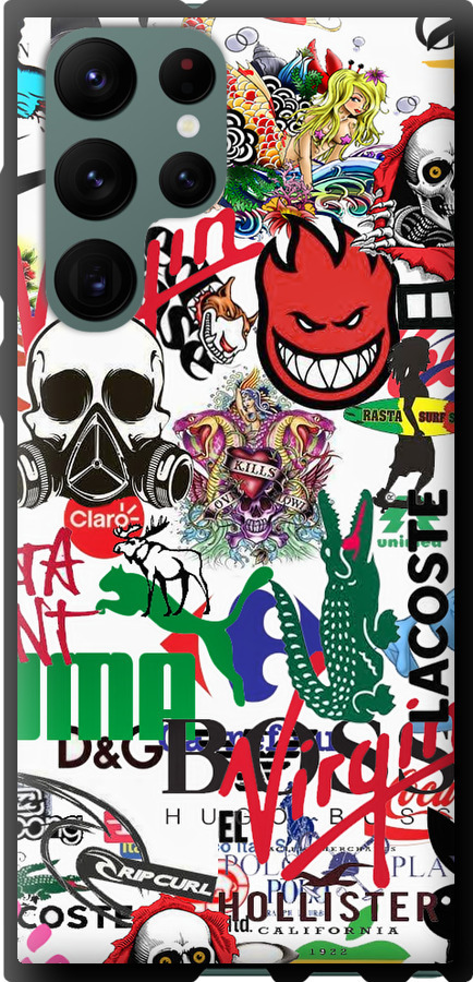 Many different logos