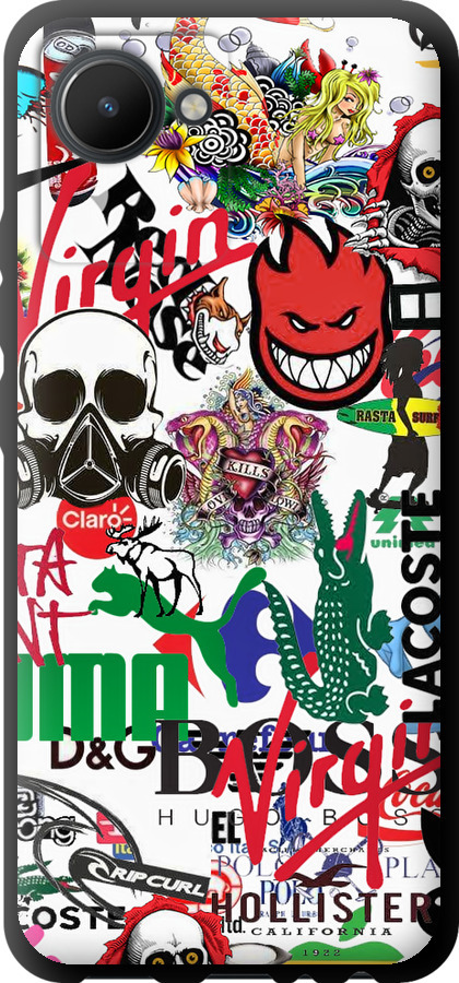 Many different logos