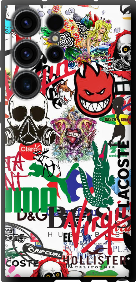 Many different logos