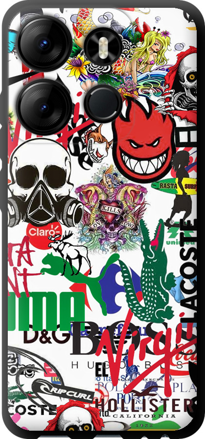 Many different logos