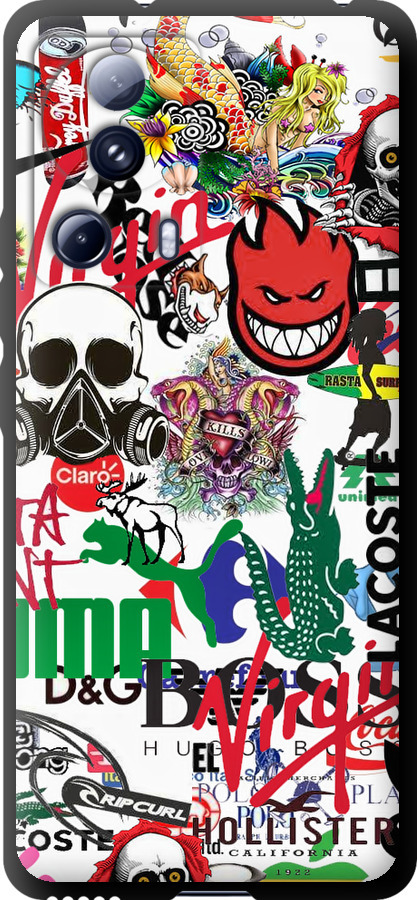 Many different logos