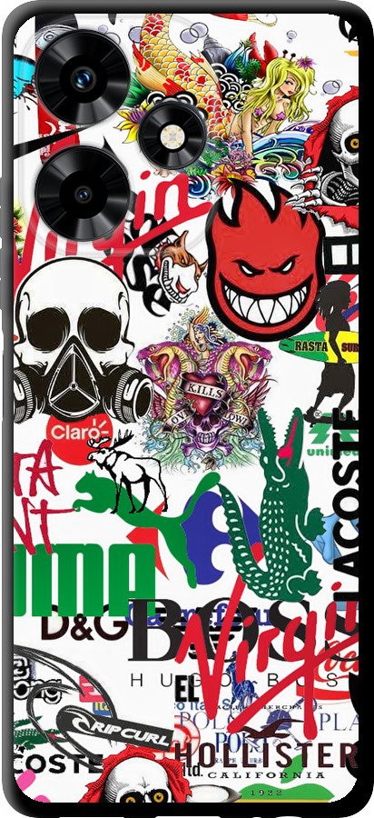 Many different logos