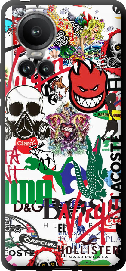 Many different logos
