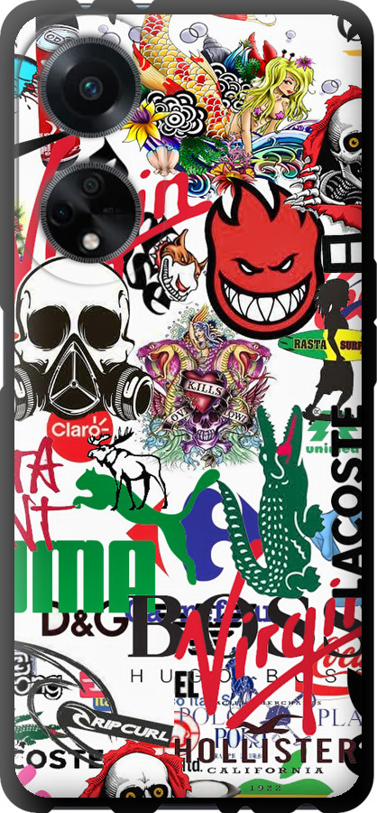 Many different logos