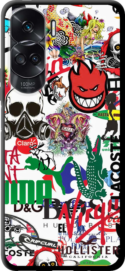 Many different logos