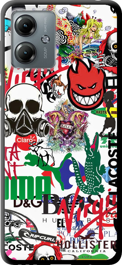 Many different logos