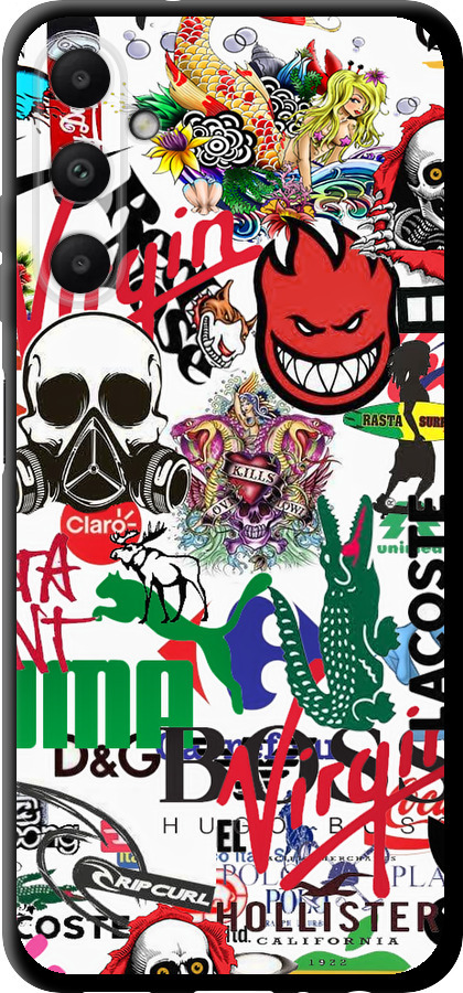 Many different logos