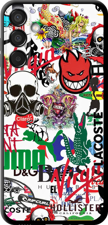 Many different logos