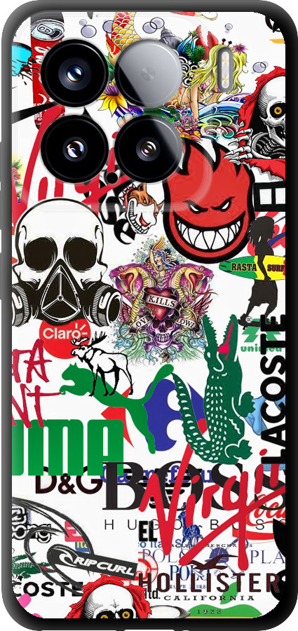 Many different logos