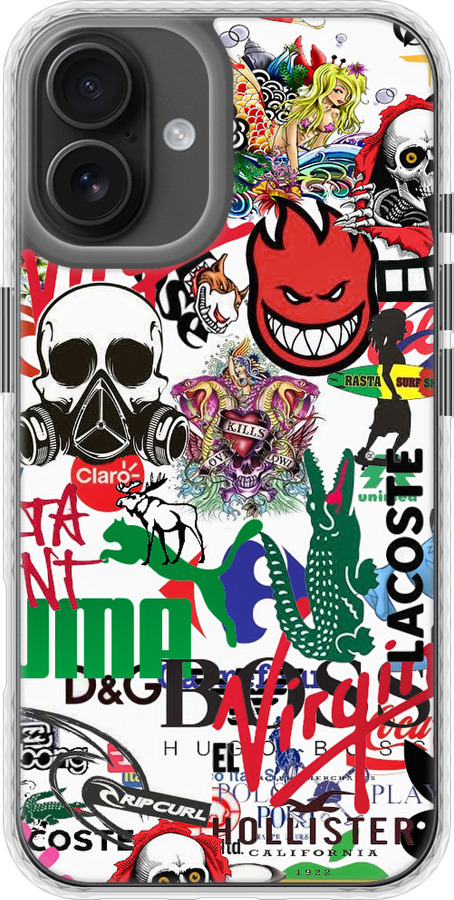 Many different logos