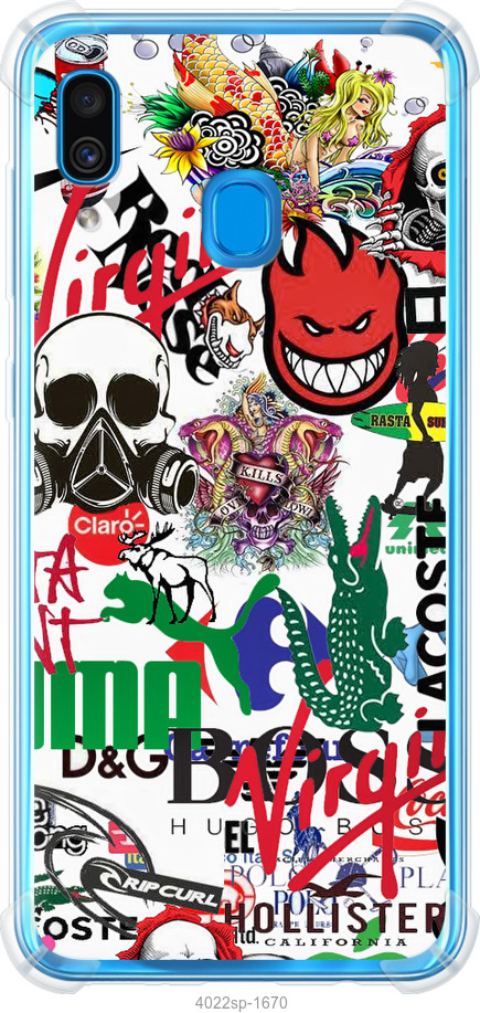 Many different logos