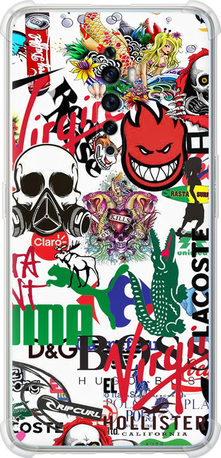 Many different logos