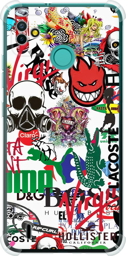 Many different logos