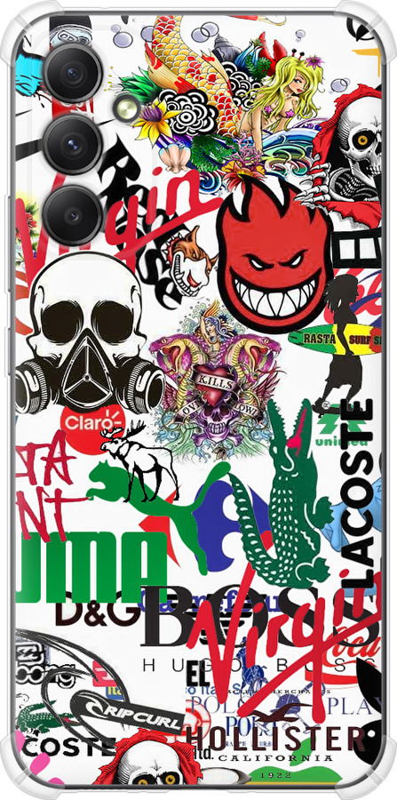 Many different logos