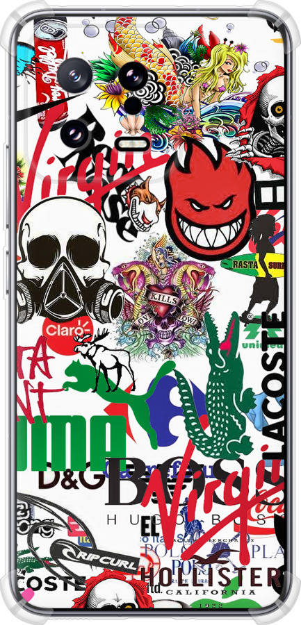 Many different logos