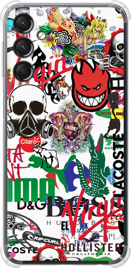 Many different logos