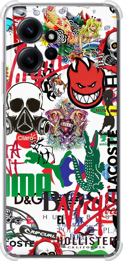 Many different logos
