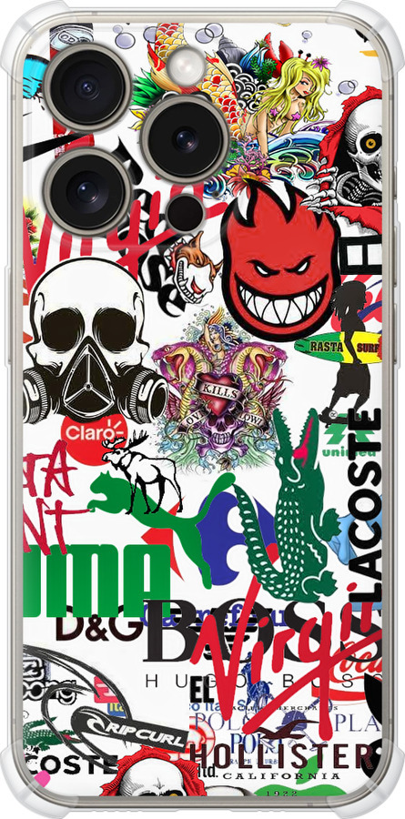 Many different logos