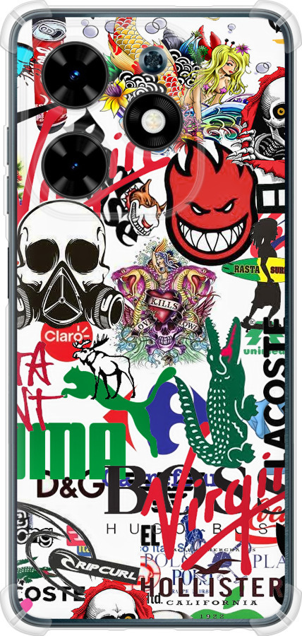 Many different logos