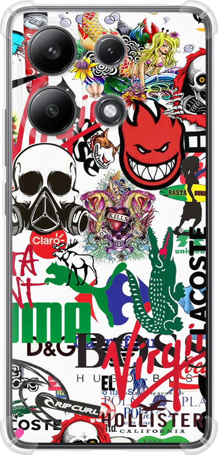 Many different logos