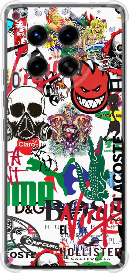 Many different logos