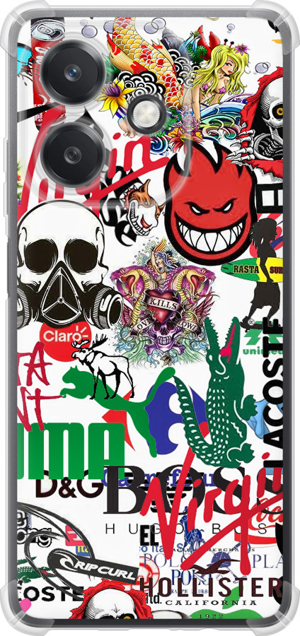Many different logos