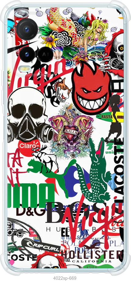 Many different logos