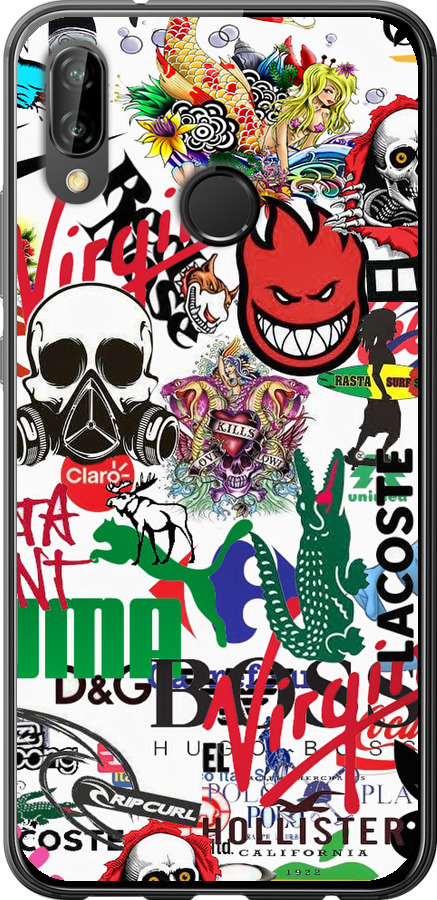 Many different logos