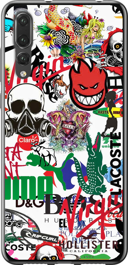 Many different logos