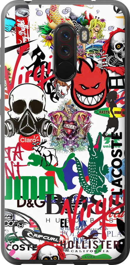Many different logos
