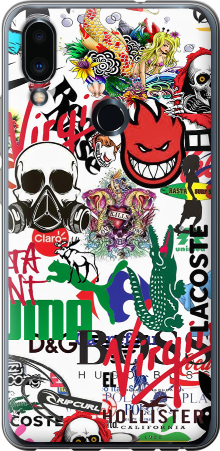Many different logos