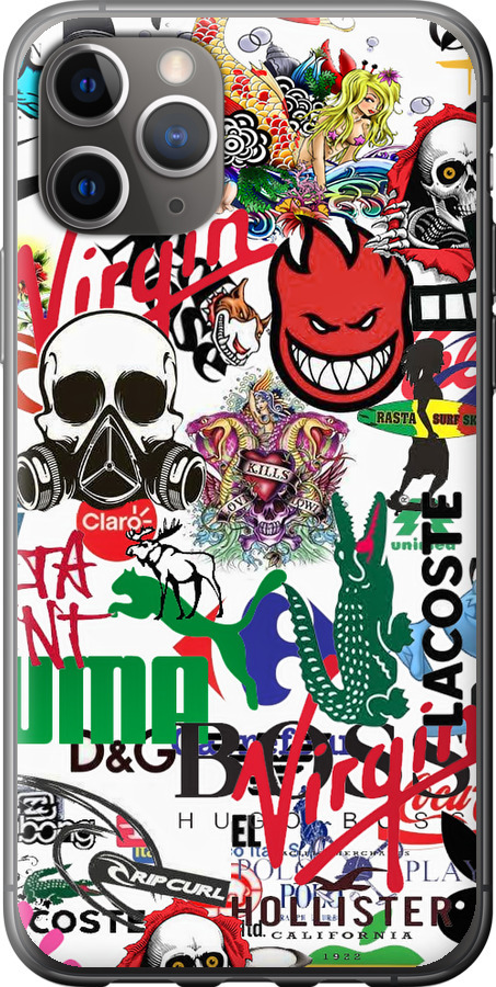 Many different logos