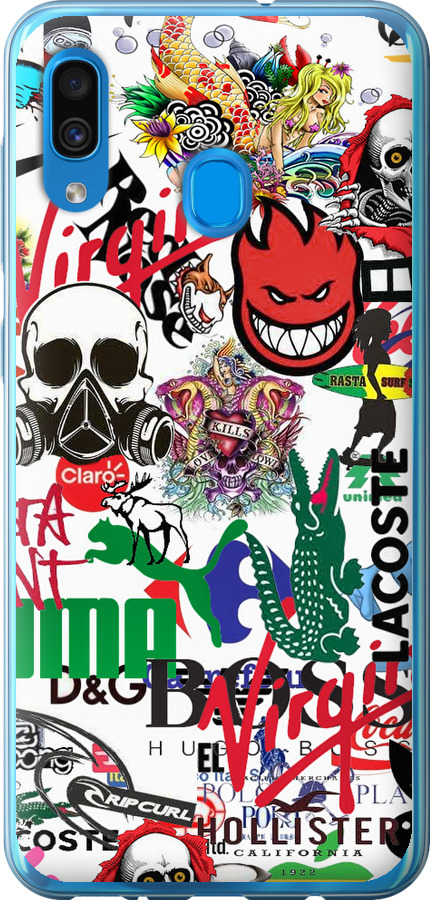 Many different logos