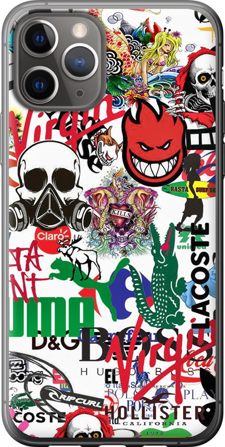 Many different logos