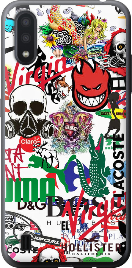 Many different logos