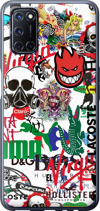 Many different logos