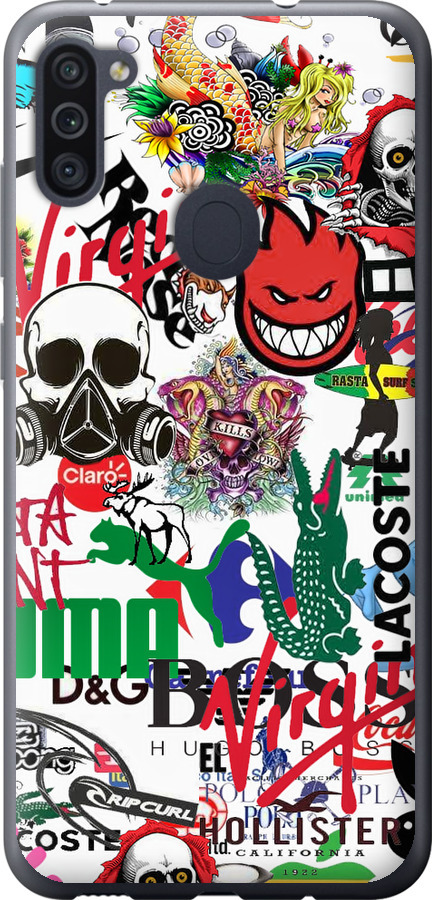 Many different logos