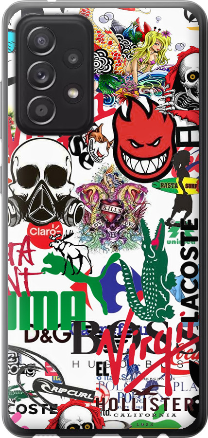 Many different logos
