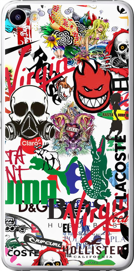 Many different logos