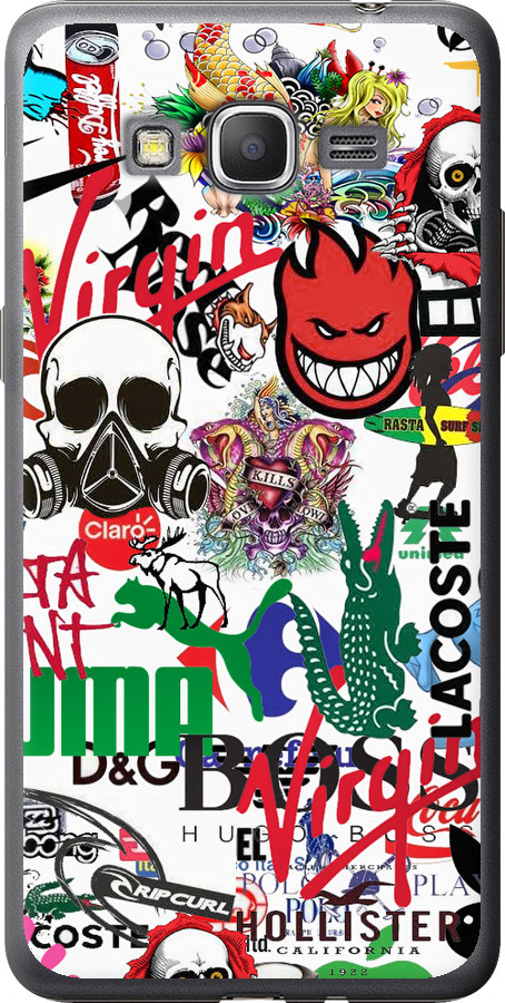 Many different logos