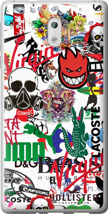 Many different logos
