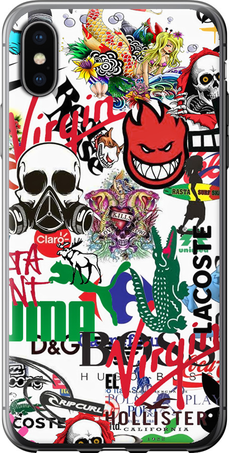 Many different logos