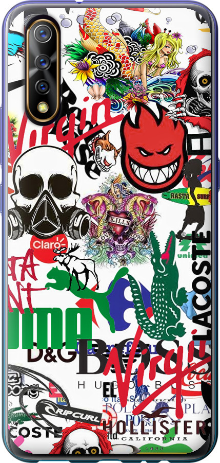 Many different logos