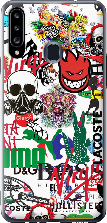 Many different logos