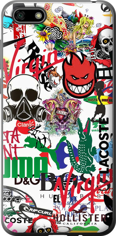 Many different logos