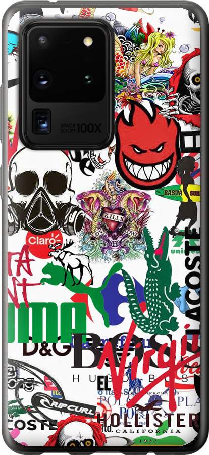 Many different logos