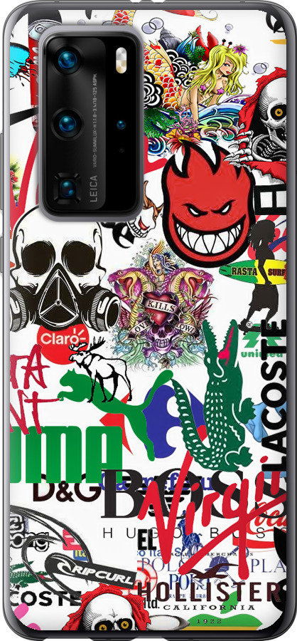 Many different logos
